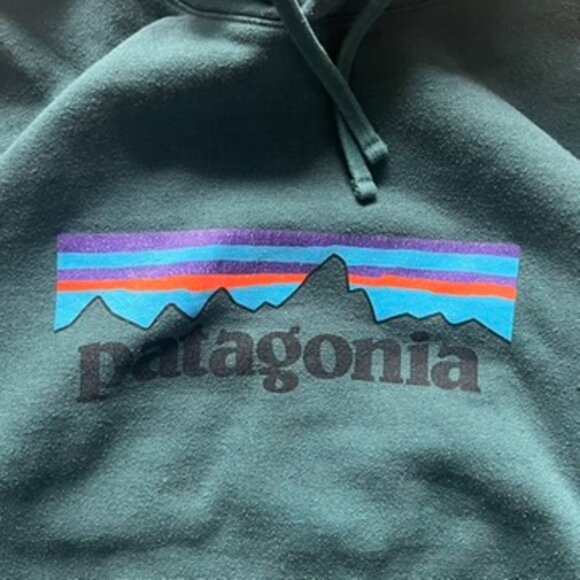 Patagonia Men's P-6 Logo Uprisal Hoody 3XL XXXL Blue Green - Picture 2 of 7
